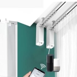 ستائر نوافذ كهربائية مموجة تعمل بجهاز تحكم عن بعد – Electric wave window blinds with remote control